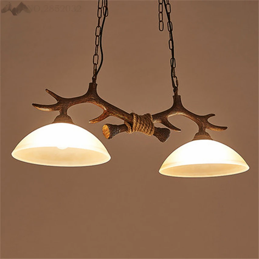 

EuropeanStyle Simple Antlers Resin Chandelier Lamp Modern Lamp Antler Chandelier Lustre Chandeliers Vintage Lights Pendant Lamp