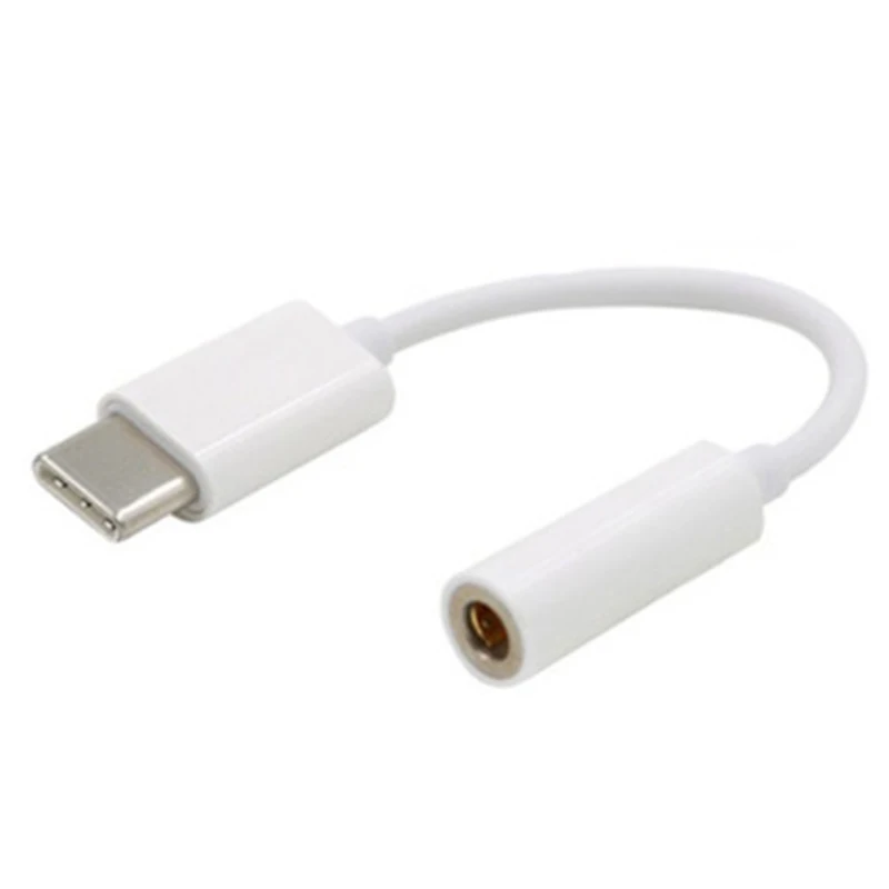 

Type-C to 3.5mm Earphone cable Adapter usb 3.1 Type C USB-C male to 3.5 AUX audio female Jack for Xiaomi 6 Mi6 Letv 2 pro 2 max2