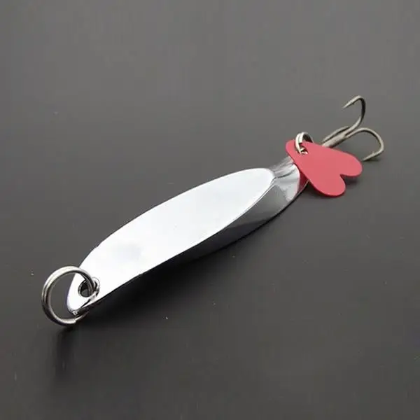 

10g Fishing Spoon Lure Salt Treble Tackle Hook Crankbait Spinner Baits