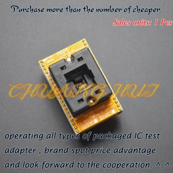 

Open-Top Socket QFN8 to DIP8 Programming Adapter WSON8 DFN8 MLF8 Adapter ic test socket Pitch=1.27mm Size=6x8mm