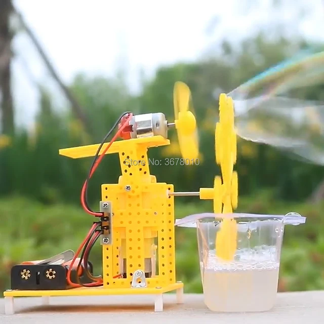 DIY Electric Build a Bubble Maker,bubble machine Model Kits,Physical