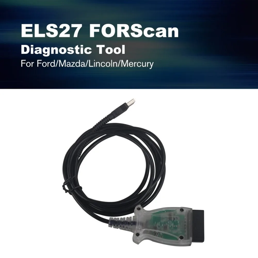 ELS27 FORScan V2.2.6 OBD2 USB Сканер диагностический кабель для Ford/Mazda/Lincoln/Mercury считыватель кодов инструменты J2534 FTDI адаптеры