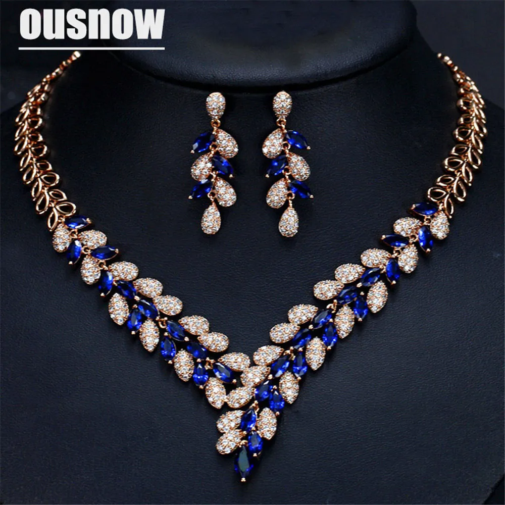 

Newest High quality Austrian Crystal For Women Wedding Bridal Jewelry Pendant Necklace and Earring Jewelry set Fashion gifts