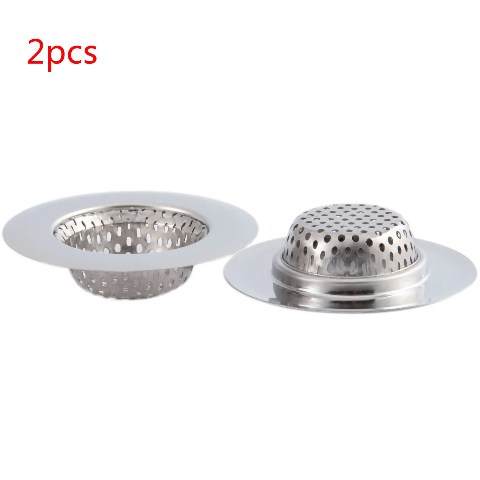 2Pcs Stainless Steel Sink Mesh Basin Drain Strainer for Kitchen Bath Garbage Disposal 11.3/9/7CM Diameter Sink Drain Cover