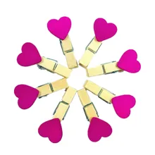 15 упаковок/Лот розовый деревянный бумажный Деревянные прищепки Мини-Сумка зажим Свадебный Специальный подарок для студентов diy инструменты