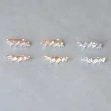 Высокое качество 925 стерлингового серебра принцесса срезанные Квадратные CZ развертки Длинные женские серьги