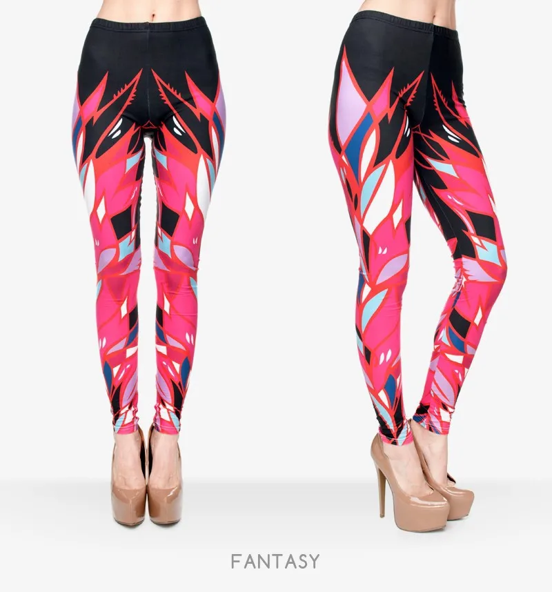 Брендовые женские цветные леггинсы с геометрическим принтом, эластичные брюки-леггинсы для фитнеса, женские леггинсы - Цвет: lga30523