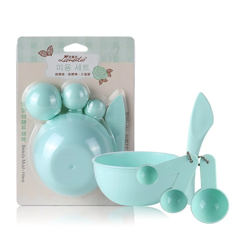 

Women Mask Bowl Tool Set Mask Brush Mask Stick Compressed Particles DIY Tool Facial Face Bowl
