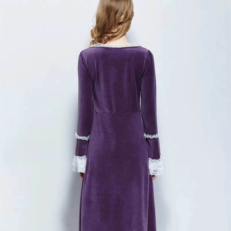 Ночная рубашка женская зимняя бархатная|sleepwear nightgown|nightgowns womenwomens nightgown sleepwear |