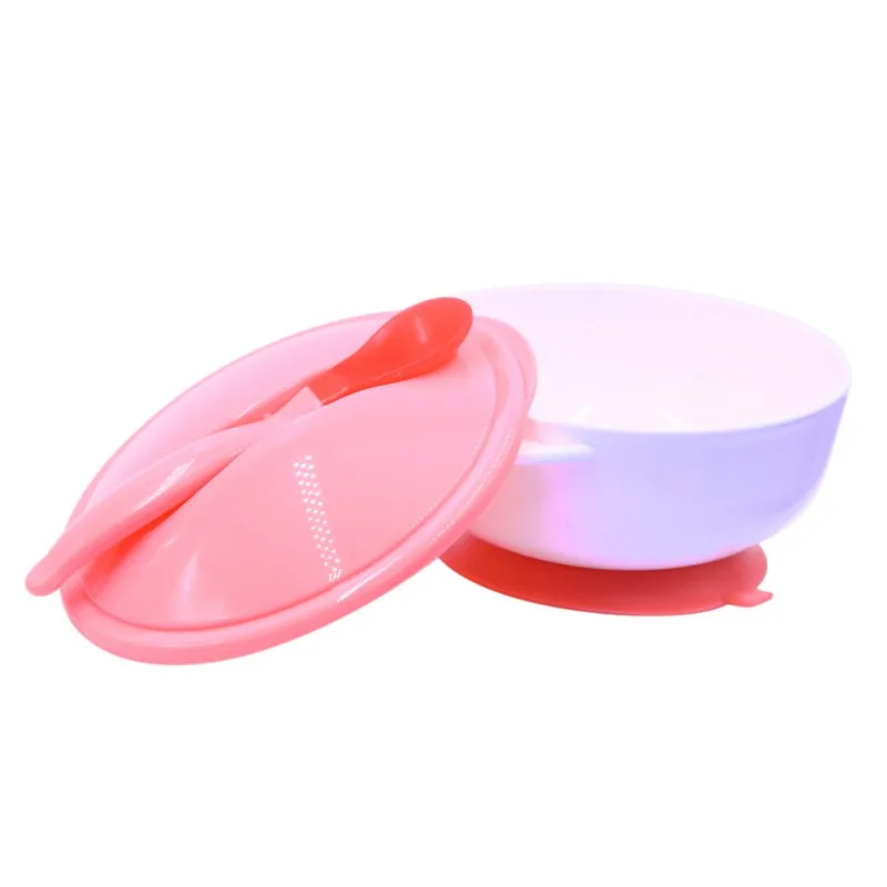 Baby Feeding Tableware Children Plate Sucker Bowl Toddler Baby Kids Child Feeding Lid Training Bowl with Spoon Learnning Dishes Baby Feeding Tableware Children Plate Sucker Bowl Toddler Baby Kids Child Feeding Lid Training Bowl with Spoon Learnning Dishes