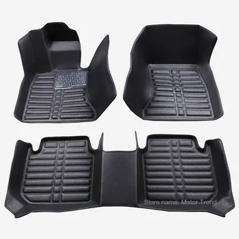 

Custom fit car floor mats for Audi A1 A4 A6 A7 A8 Q3 Q5 Q7 3D car styling heavy duty all weather carpet floor liner RY177