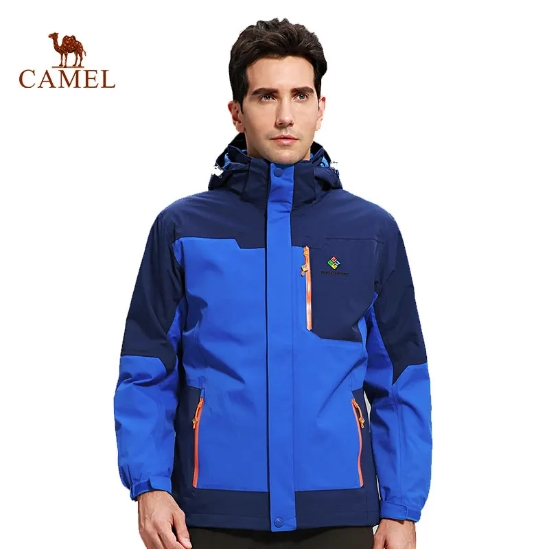 CAMEL X 8264 Men's Winter 3 in 1 Outdoor Jacket Thermal Waterproof Windproof Skiing Camping Hiking Snowboarding Male Jacket CAMEL X 8264 Men's Winter 3 in 1 Outdoor Jacket Thermal Waterproof Windproof Skiing Camping Hiking Snowboarding Male Jacket
