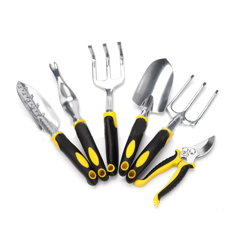 

7 in 1 Multipurpose Gardening Tools Set for Men / Women Aluminum Alloy Gardening Tools Canvas Bag