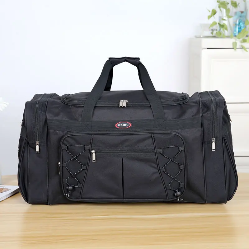 Новая вместительная ручная сумка для путешествий, многофункциональная Водонепроницаемая дорожная сумка для мужчин и женщин, переносной складной вещевой мешок Mochila - Цвет: 801 All black