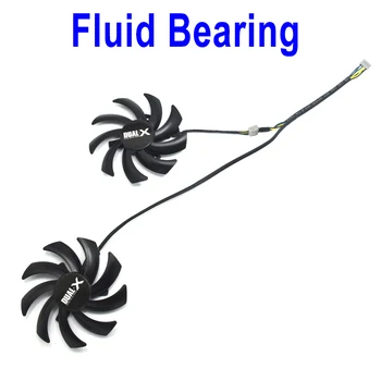 

New Fristd 85MM FDC10U12S9-C 0.35A 4Pin Cooler Fan Replacement For XFX RX 470 570 RX470 RX570 Graphics Card Cooler Fan