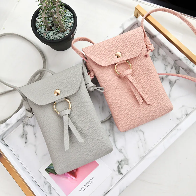 

Women's bag 2019 latest lychee pattern portable tassel personality casual elegant wild shoulder soft fashion Messenger bag