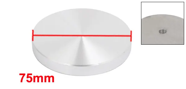 Aluminum Disc Hardware 40/50/60/75mm Diameter 10mm Thickness M8/M10 Thread for Glass Table aluminum disc hardware