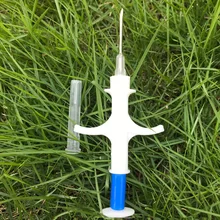 100 шт./лот) 1,25*7 мм собака высокое качество RFID ПЭТ микрочипы EM4305 ISO11784/785 FDX-B животных Идентификация микрочип шприц