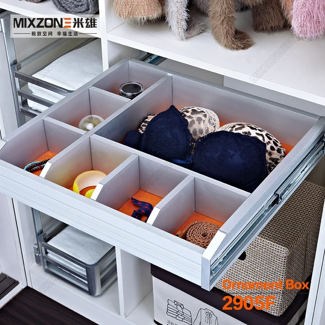 Pull Out Aluminum Alloy Underwear Socks Bras Wardrobe