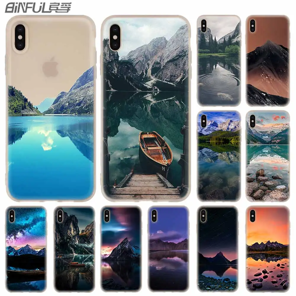Чехол для телефона мягкий чехол iPhone 11 Pro X XS Max XR 6 7 8 Plus 5 4S SE Сумка с природным