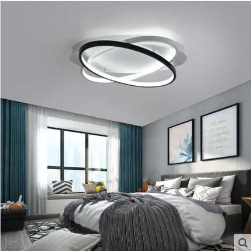Творческая личность овальная спальня простой современный атмосферу Исследование Спальня потолочный светильник скандинавском стиле светодиодные лампы