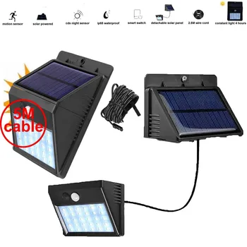 

30 leds solar light led lamp garden yard garage patio lantern security deck fence decor wireless radar dim mode emergency lawn 5