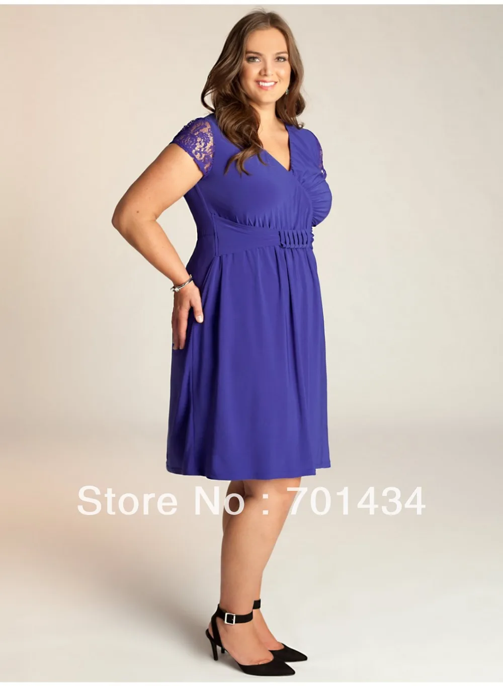 Hot Sale Chiffon Tea Length Mother Of The Bride Dresses Plus Size