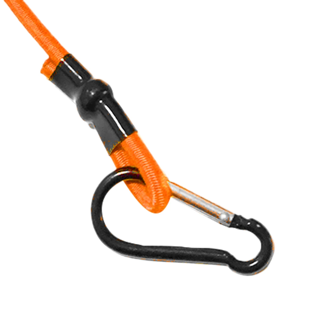0.16 inch Elastic Kayak Canoe Tow Leash Tow Line Securing Lanyard with 2 Aluminum Carabiner Snap Hooks Kayak Tow Line