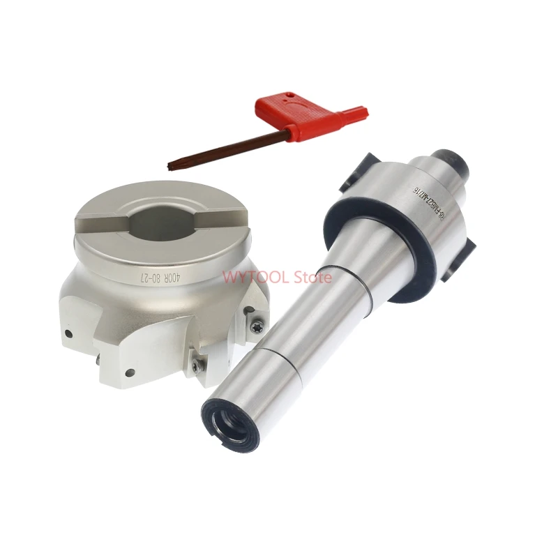 

1set R8 FMB27 7/16 shank end mill arbor +400R 80-27 face milling cutter for CNC milling for APMT1604 Insert