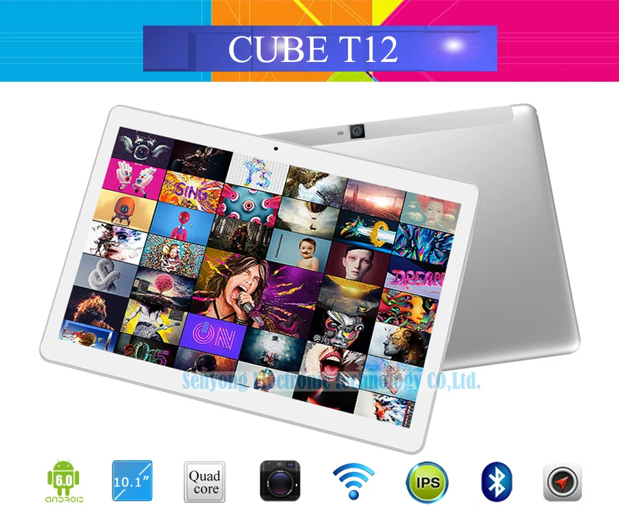 Lowest Price New Arrival 10.1'' Cube T12 3G Phone Call Tablet PC 1280x800 Android 6.0 MT8321 Quad Core WCDMA Bluetooth Dual Camera 1GB/16GB Lowest Price New Arrival 10.1'' Cube T12 3G Phone Call Tablet PC 1280x800 Android 6.0 MT8321 Quad Core WCDMA Bluetooth Dual Camera 1GB/16GB
