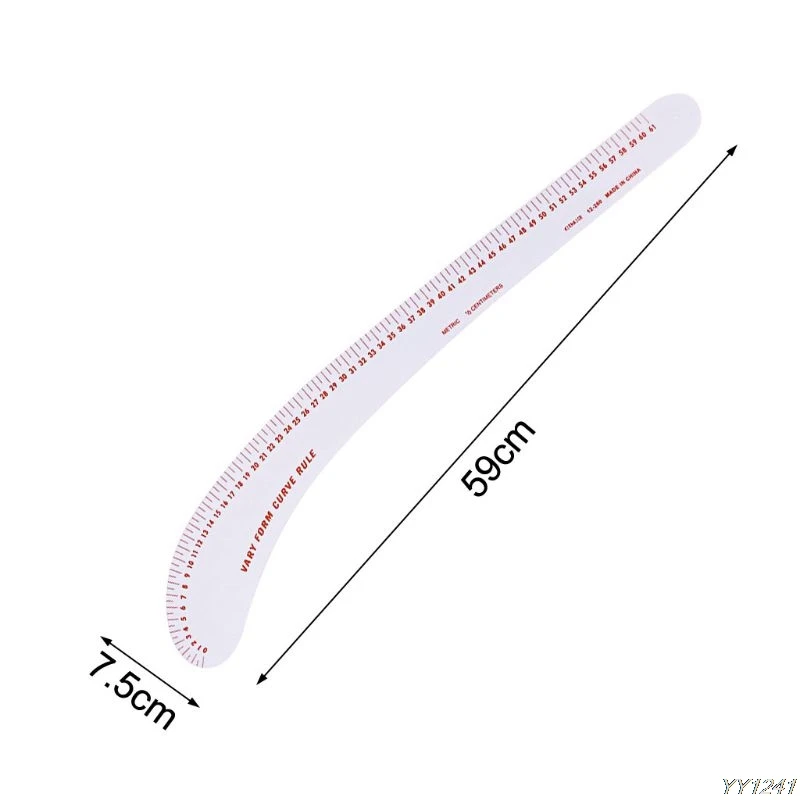 Швейная линейка форма запятой французский кривой пластиковый портной рисунок ремесло инструмент DIY Y110-Dropshipping