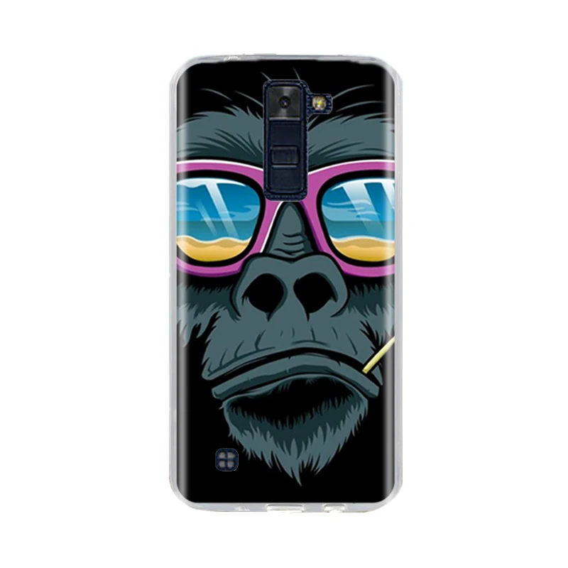 Для LG K7 K8 Lte чехол задняя крышка чехол для телефона из мягкого силикона ТПУ с рисунком Fundas Coque для LG k7 K8 телефон чехол s 3D с милыми животными для LG K10 пакета(ов
