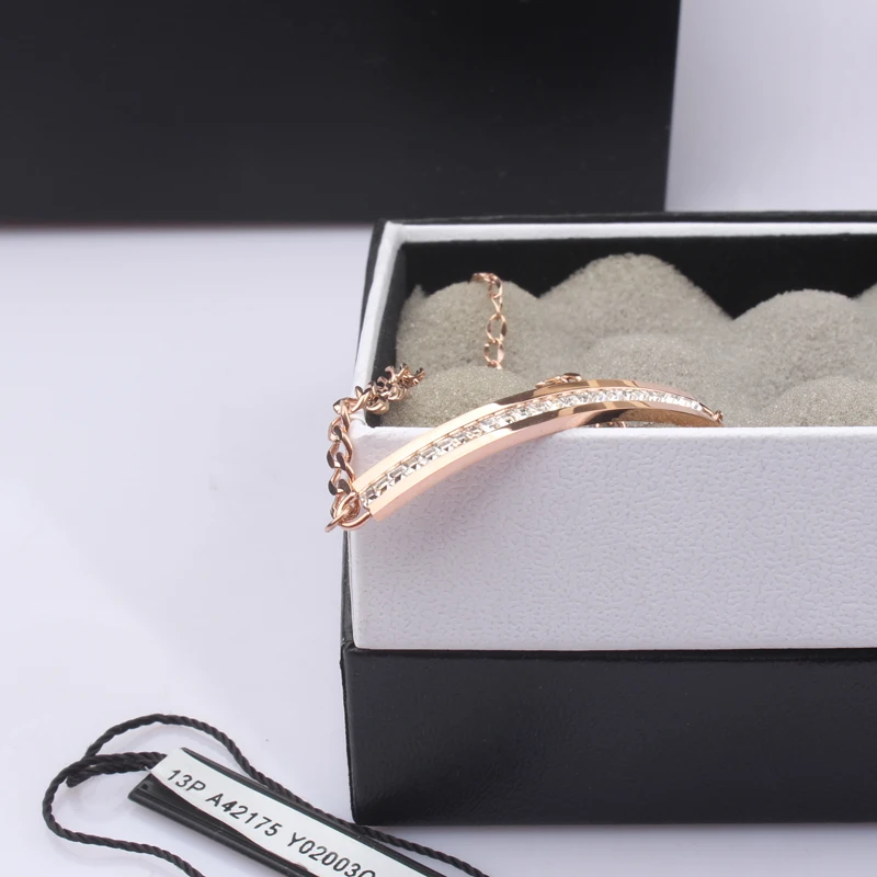 YUN RUO брендовый розовый золотой цвет Роскошный Полный AAA Цирконий Кристалл