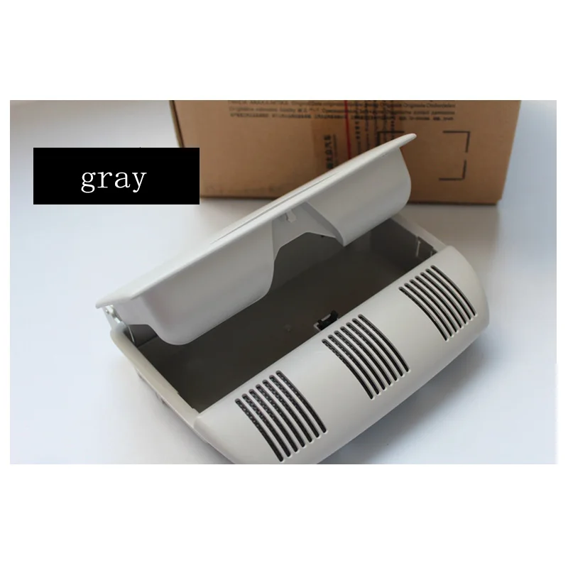 

For Volkswagen Skoda 07-14 Octavia koda Fabia Color Sunglasses Box Sun Glasses Case Container Eyeglasses Holder Gray/Beige