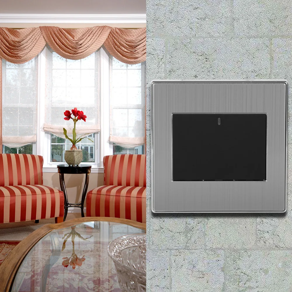 

1/2/3 Home Light Wall Switch Gang 1 Way 250V 10A Electrical Light Switch Push Buttons Wall Switch Panel