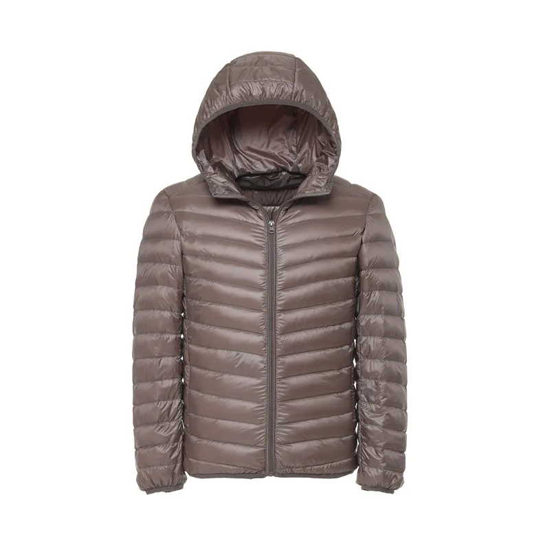 Men's Winter 90% White Duck Ultra Light Down Jacket Men Fashion Hooded Loose Coat 6 Color Casual Parka Brand Clothing S-3XL white puffer jacket