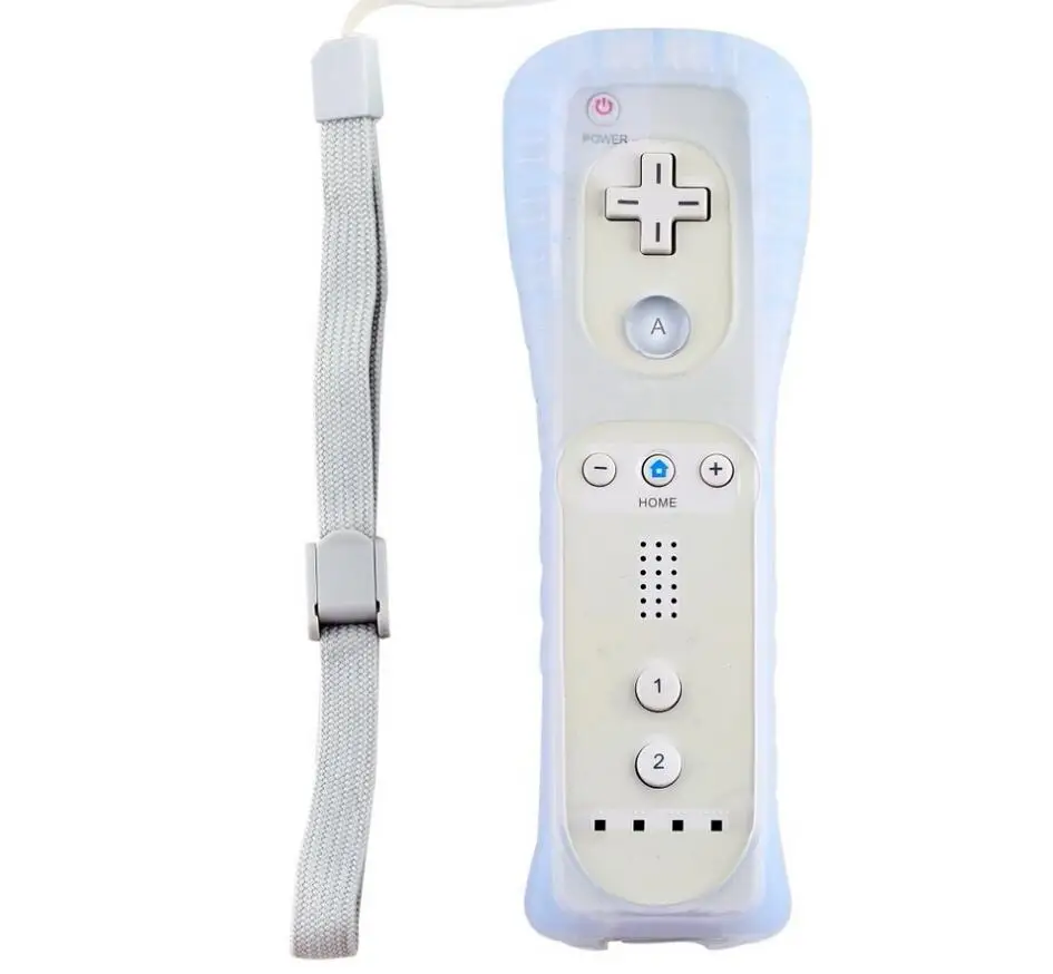 

Wireless Game Remote Nunchuck Controller Gaming Nunchuk Controllers For Nintendo Wii+Silicone Case