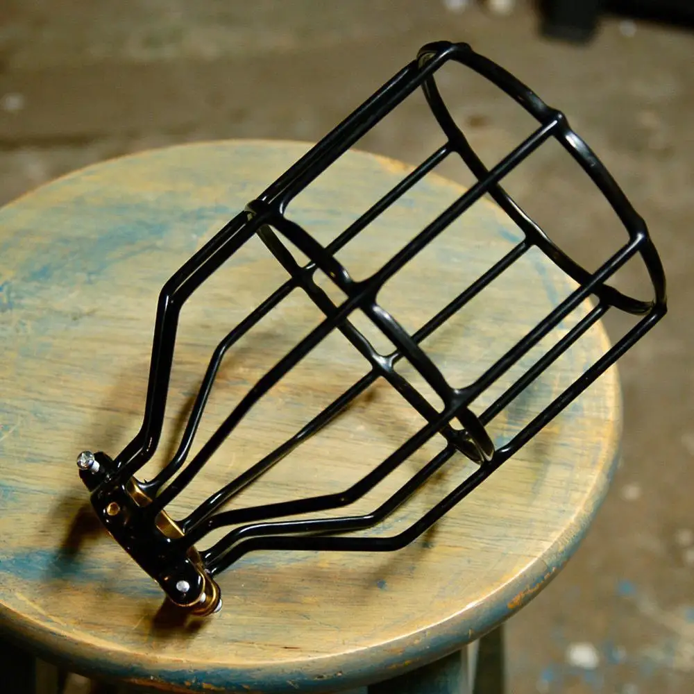 Free Shipping Vintage Industrial Lamp Guard Classic Black Nordic Bulb