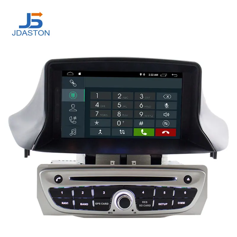 Flash Deal JDASTON Android 9.1 Car DVD Player For RENAULT Megane III Fluence Wifi GPS Navigation 1 Din Car Radio Stereo multimedia Headunit 2
