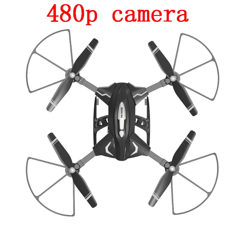 Черный Радиоуправляемый вертолет Дрон HD камера 480 P/1080 P wifi FPV селфи Дрон Профессиональный складной Квадрокоптер 18 минут батарея Fly - Цвет: Черный