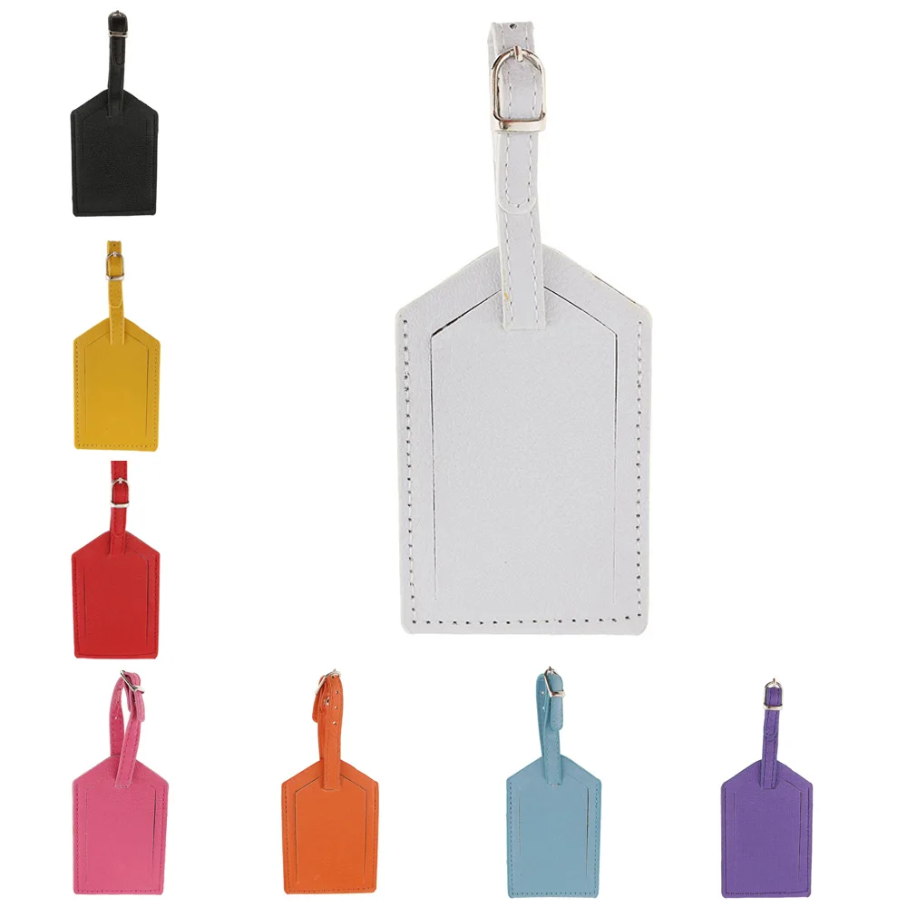 

New Leather Luggage Tag Travel Suitcase Name Address ID Baggage Label Address Holder Portable Boarding Tags Travel Accessories