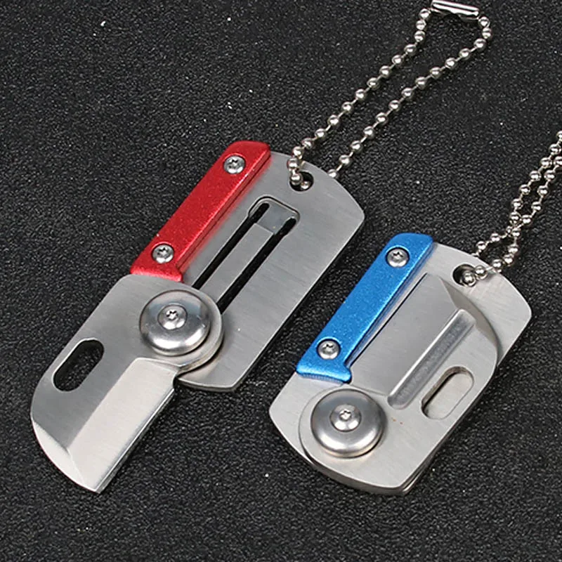 

Portable Multitool Camping EDC Mini Folding Knife Card Army Wilderness Survival Accessories Pocket Knife Hands Tool Keychain AA