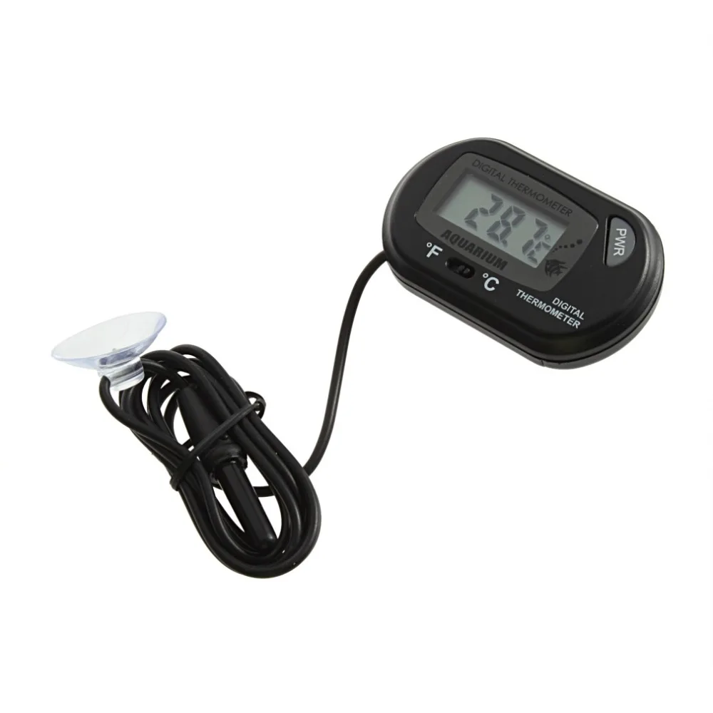 Мини аквариума воды погружной цифровой ЖК дисплей термометр маленький сенсор проводной 2017 Лидер продаж