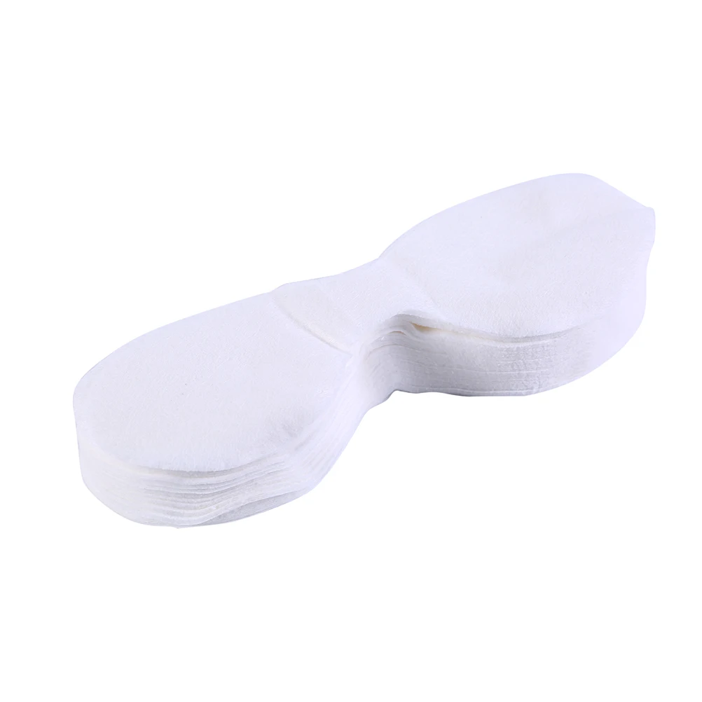 Disposable Eye Mask 100Pcs Ultrathin Cotton Disposable Eye Mask DIY Natural Cotton Eye Paper Mask For Women Essential Product