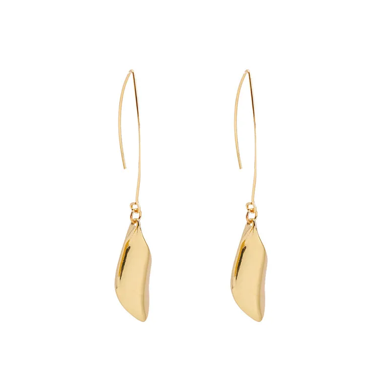 

2019 new Korean exquisite ear hook earrings sweet drop earring original earrings temperament leaves earrings for women jewelry