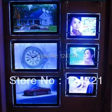 Рекламный трассировочный свет коробка, акриловая Светодиодная панель реклама a3 фоторамка 5 шт./партия