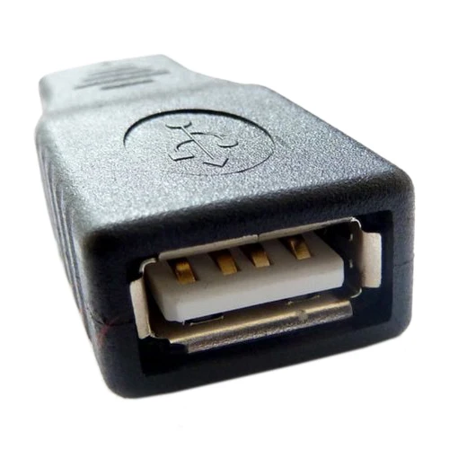SCLS адаптер OTG(On-The-Go) USB-A вогнутый к USB micro-B выпуклый черный
