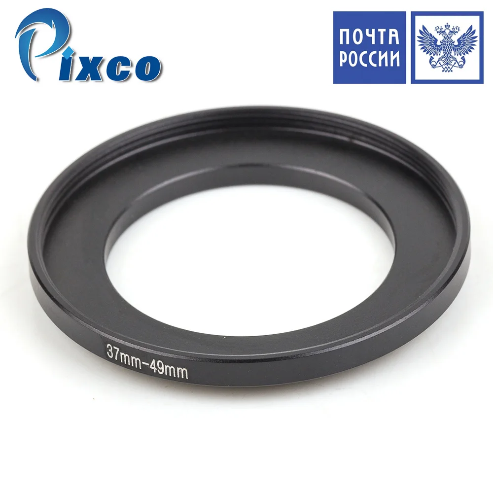Russia Pixco 37mm 49mm Step Up Metal Filter Adapter Ring / 37mm Lens to