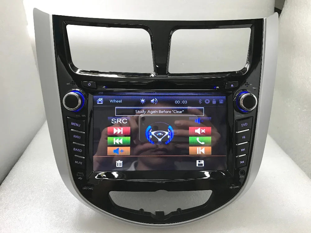 BYNCG русская меню 7 &quotавтомобильный DVD плеер для Hyundai Solaris accent Verna i25 с 2 din