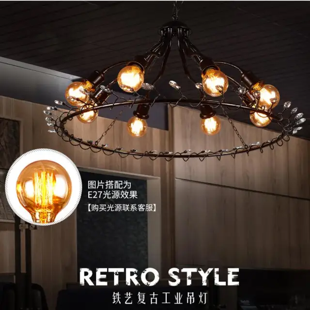 Us 349 99 Led Ceiling Lights Chandelier Lamps Pendant Dining Room Lighting Retro Fixtures In From Us 349 99 Led Ceiling Lights Chandelier Lamps Pendant Dining Room Lighting Retro Fixtures In From